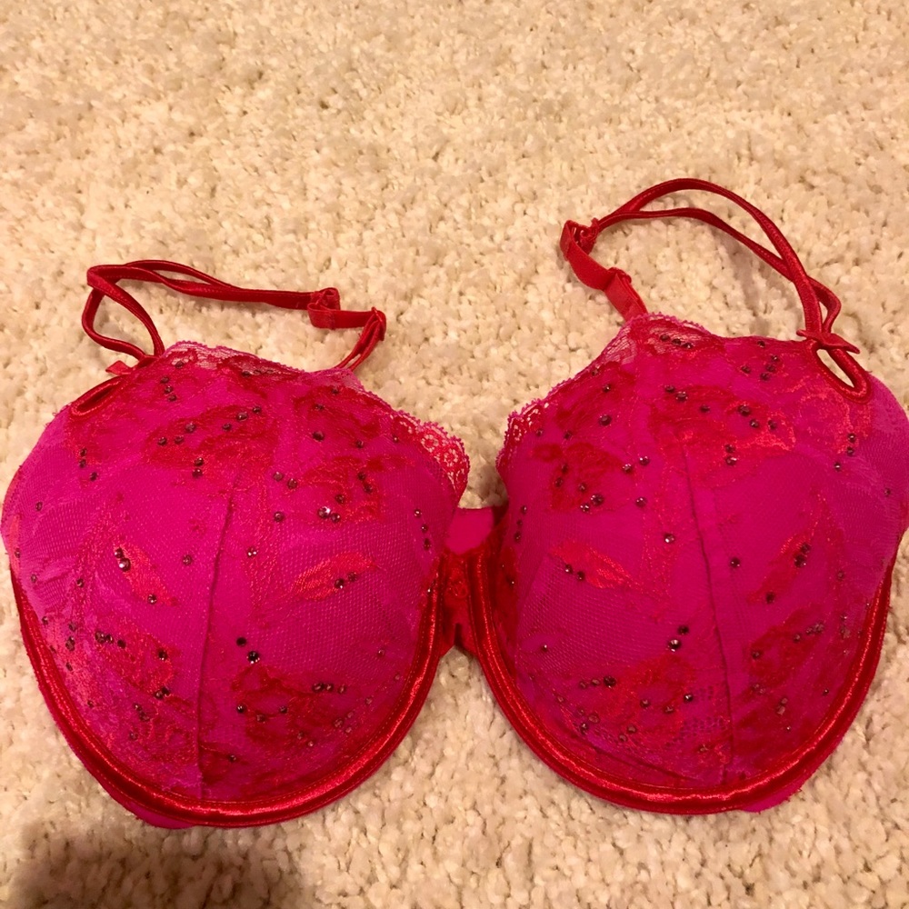 Pink & Red Victoria’s Secret Bra.